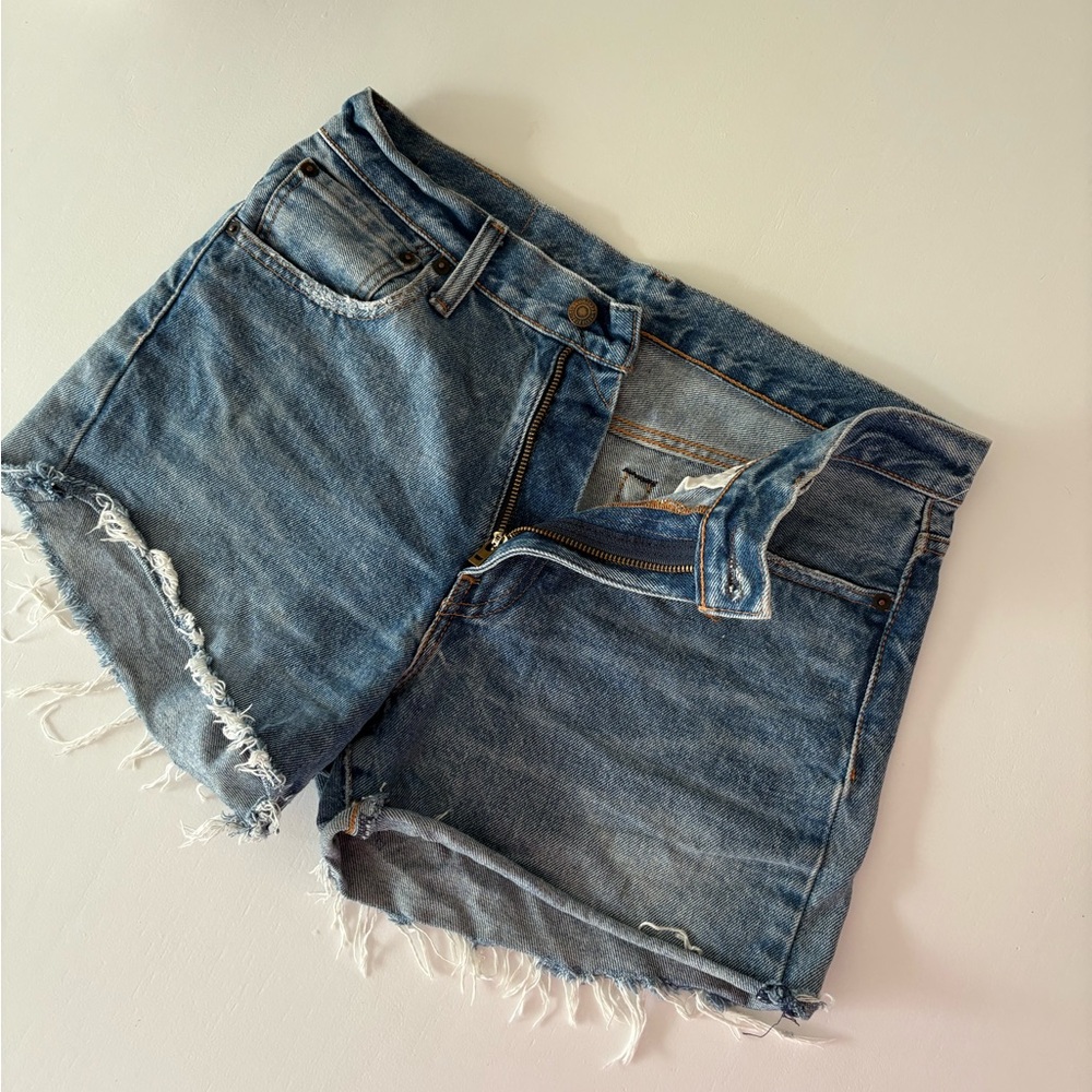Levi's Classic Blue Denim Shorts 505